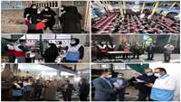 بازدید بازرسین بهداشت محیط شبکه بهداشت و درمان شهرستان گرمسار از مساجد و هیئت های برگزار کننده مراسم شب قدر